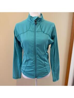 Lululemon Forme Full Zip Long Sleeve Teal Blue Size Jacket Bright Teal Blue 4